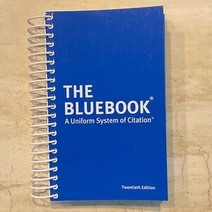 The Bluebook Twentieth Edition A Uniform System Of Citation Book Softcover